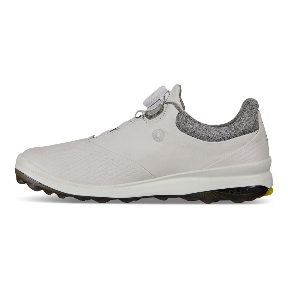 Womens Golf Shoes - ECCO Biom Hybrid 3 Boa - White - 3291WSBEU